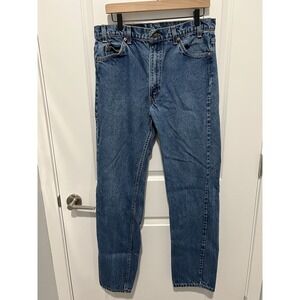 Vintage Levi Strauss 505 Orange Tag Regular Fit Straight Leg Jeans Mens 36x34